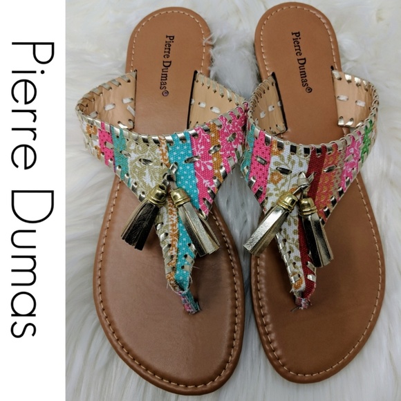 Pierre Dumas Shoes - Beautiful Pierre Dumas Tassel Sandal, 9